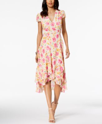 Betsey Johnson Floral-Print Wrap Dress ...
